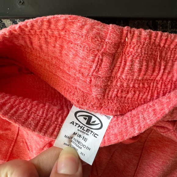 Athletic Works Pink Athletic Shorts Elastic Waistband Lightweight - Picture 3 of 3
